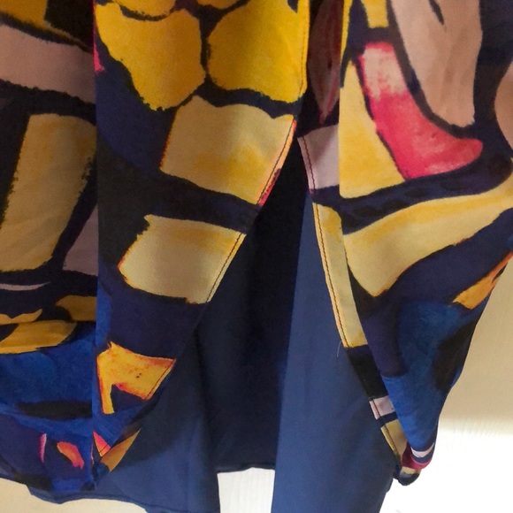 Woman’s Katy Ireland colorful stretchy spring abstract all over print maxi dress - Picture 10 of 17